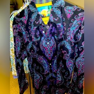 Robert Graham men’s long sleeve shirt XL